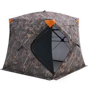 VEVOR Hunting Blind, 270° See Through Ground Blind, 4-5 Person Pop Up Deer Blind for Hunting with Carrying Bag, Portable Resilient Hunting Tent