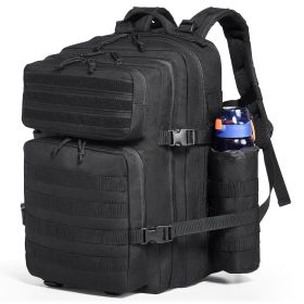 Tactical Backpack, 45L Military Tactical Backpack with Molle Design & 3 Compartments, Army Assault Pack Bag for Men and Women