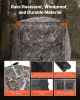 VEVOR Hunting Blind, 2-3 Person Thermal Ground Blinds with Tri-Leg Chair and Carrying Bag, Portable Camouflage Tent