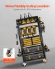 VEVOR 5-tier Tool Organizer Cart with Charging Station, 8 AC Outlet, Floor Stand Rolling Drill Holder and Tool Battery Storage Rack on Wheels
