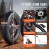 VEVOR Deer Cart, 500 LBS Capacity Folding Game Cart, Deer Cart Game Hauler with 4 Big Wheels & Ergonomic Handle, Heavy-Duty Game Cart Accessories