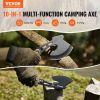 VEVOR Hunting Knife and Hatchet Axe Combo Set with Sheath, Fixed Blade Tactical Knife and Camping Axe