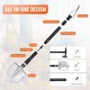 VEVOR Survival Shovel Survival Axe, 28-in-1 Camping Folding Shovels with Hatchet, Stainless Steel Tactical Shovel Hatchet Combo