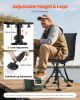 VEVOR Hunting Chair, 360° Silent Swivel, Foldable Portable Blind Chair, Heavy-Duty Steel Frame Ground Stool Seat,with Seat Cover, Anti-Sink Feet