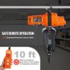 VEVOR Electric Chain Hoist, 2200 lbs Load Capacity, 10 ft Lifting Height, 6.9 ft/min Speed, 120V, Single Phase Overhead Crane with Chain