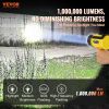 VEVOR Rechargeable Spotlight Flashlight, 1000,000 Lumens, IP67 Waterproof Handheld LED Spot Light