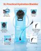 VEVOR Hydration Backpack, Water Backpack with 3L TPU Water Bladder, Tactical Molle Hiking Hydration Pack with Storage for Men Women
