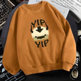 Man New Fleece Sweatshirts Avatar The Last Airbender (Option: Khaki-2XL)