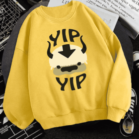 Man New Fleece Sweatshirts Avatar The Last Airbender (Option: Yellow-2XL)