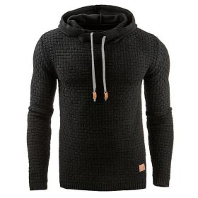Men's hoodies sweater (Option: Black-S)