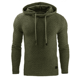 Men's hoodies sweater (Option: Green-S)