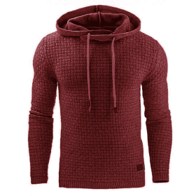 Men's hoodies sweater (Option: Red-L)