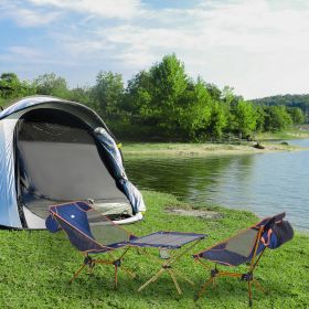 Loveseat Style Camping Chair (Option: Navy Blue-220x140x810 mm)