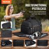 VEVOR Range Bag for 4 Pistols, Tactical Gun Range Bag with 3 Detachable Baffles & 6 Magazines