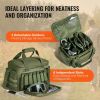 VEVOR Range Bag for 4 Pistols, Tactical Gun Range Bag with 3 Detachable Baffles & 6 Magazines