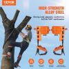 VEVOR Tree Climbing Spikes, 1 Pair Alloy Steel Climbing Spurs, 350lbs Load Capacity Tree Climbing Gear with Straps and Spike Protectors