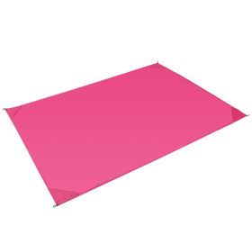 Portable Beach Blanket 4.68 6.6aterproof Foldable Camping Rug Pocket Sandproof Picnic Mat for Camping Picnic Hiking Grass Travel (Option: Pink)